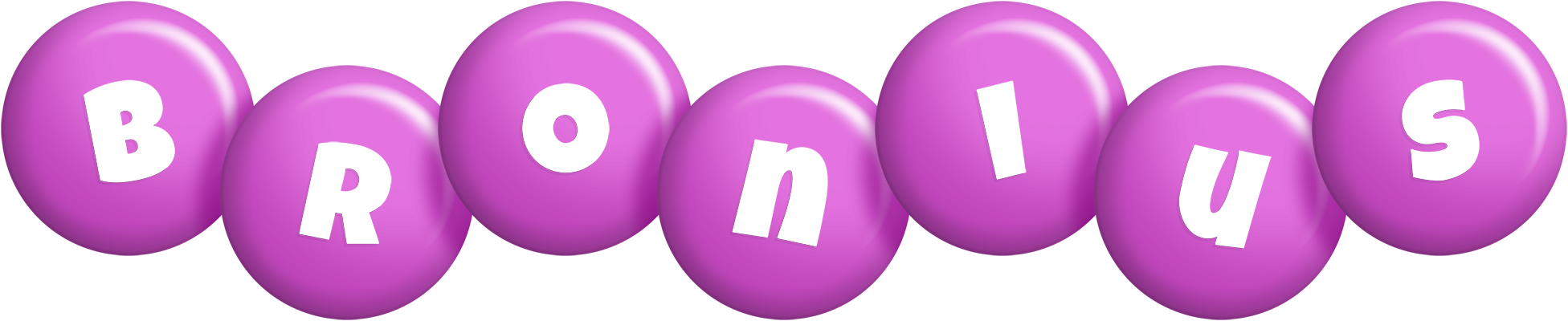 Bronius candy-purple logo