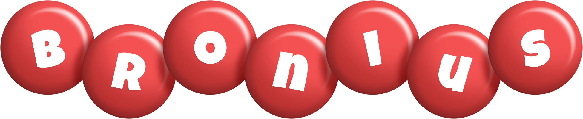 Bronius candy-red logo