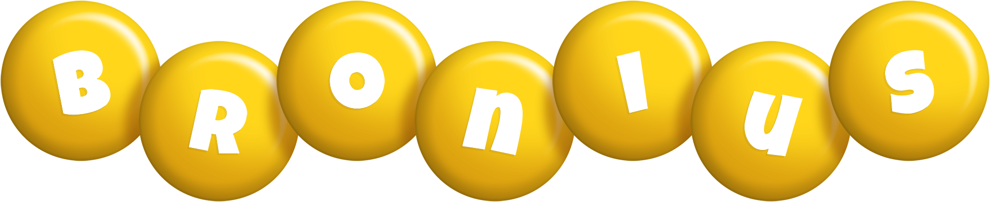 Bronius candy-yellow logo
