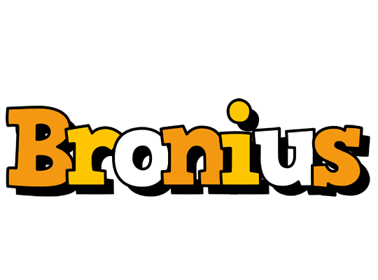 Bronius cartoon logo