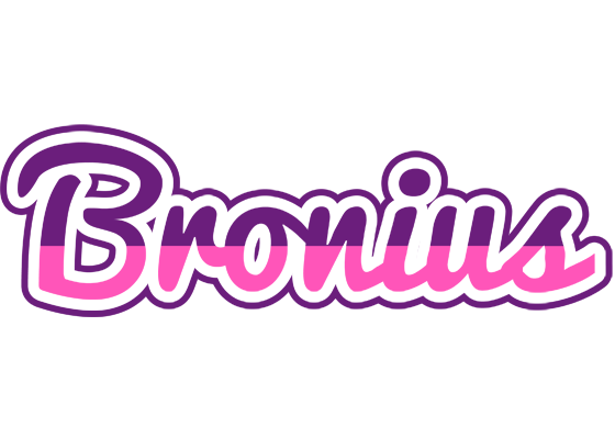 Bronius cheerful logo