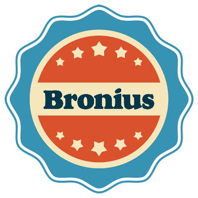 Bronius labels logo