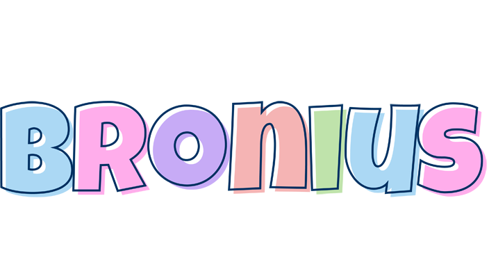 Bronius pastel logo