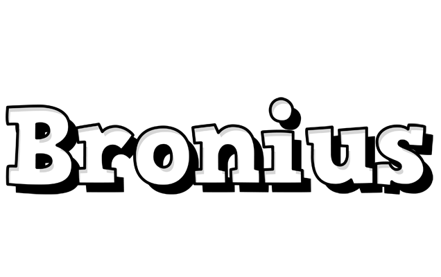 Bronius snowing logo