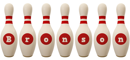 Bronson bowling-pin logo