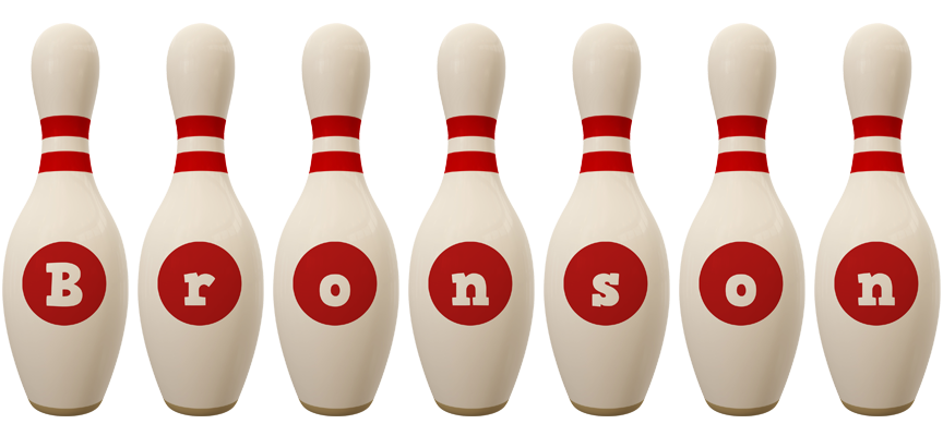 Bronson bowling-pin logo