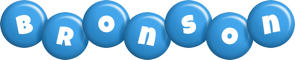 Bronson candy-blue logo