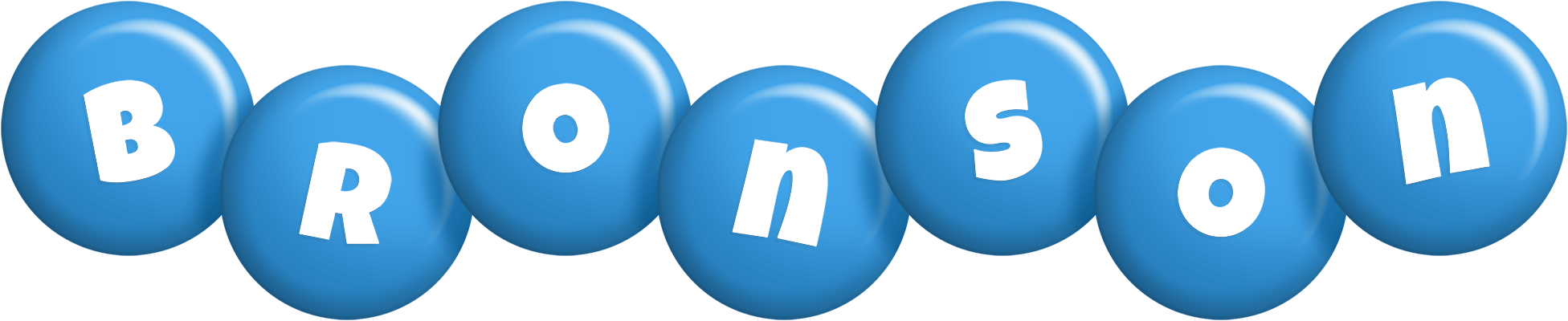 Bronson candy-blue logo