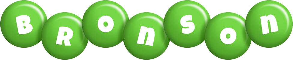 Bronson candy-green logo