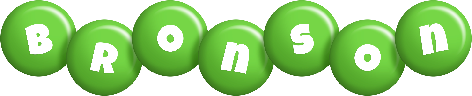 Bronson candy-green logo