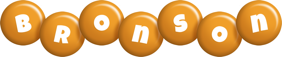 Bronson candy-orange logo