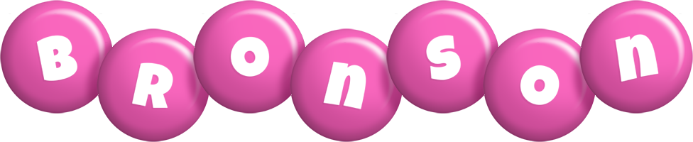 Bronson candy-pink logo