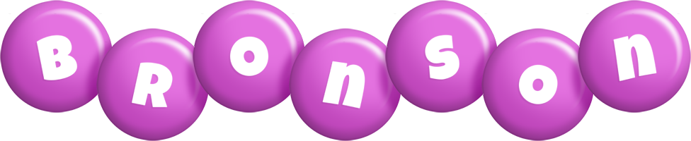 Bronson candy-purple logo