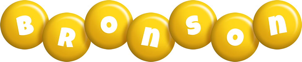 Bronson candy-yellow logo