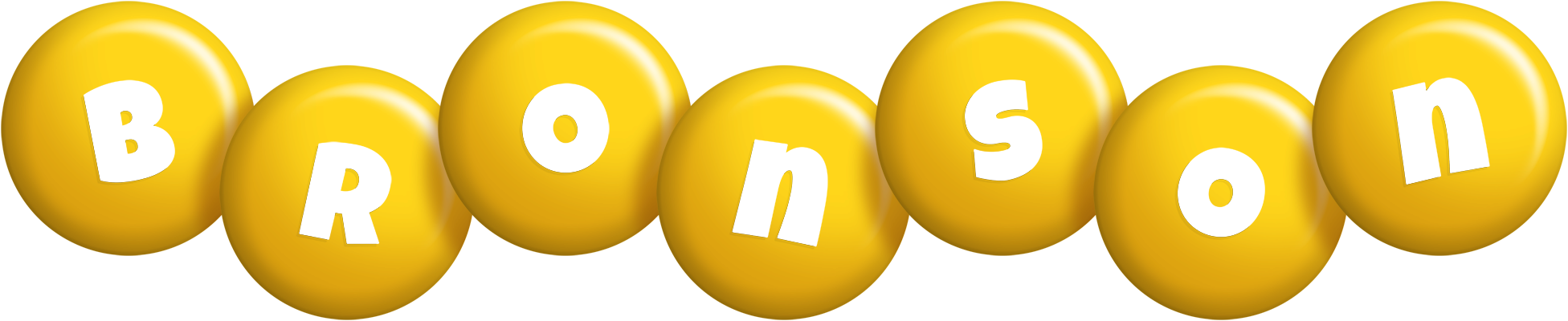 Bronson candy-yellow logo