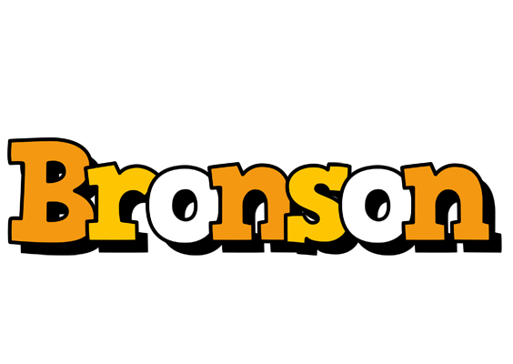 Bronson cartoon logo