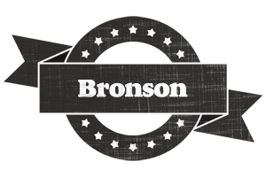 Bronson grunge logo