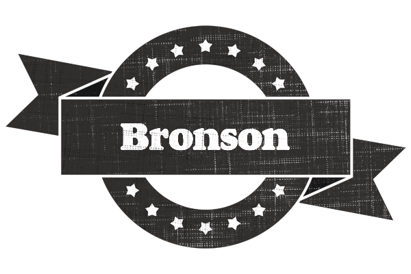 Bronson grunge logo