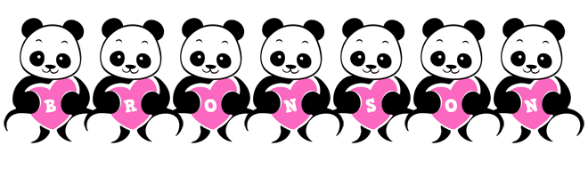 Bronson love-panda logo
