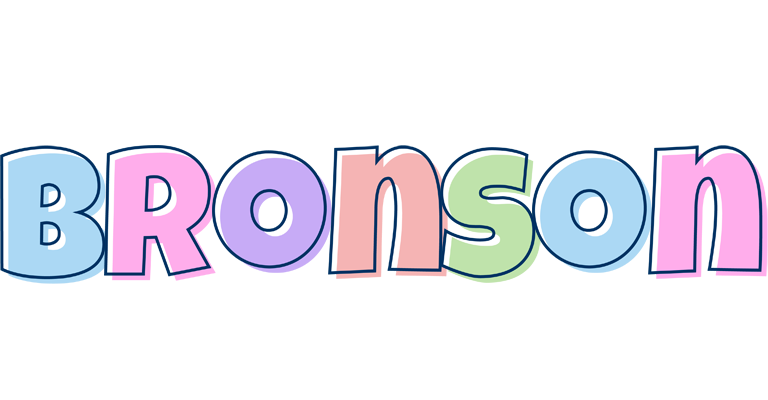 Bronson pastel logo