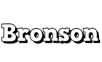 Bronson snowing logo