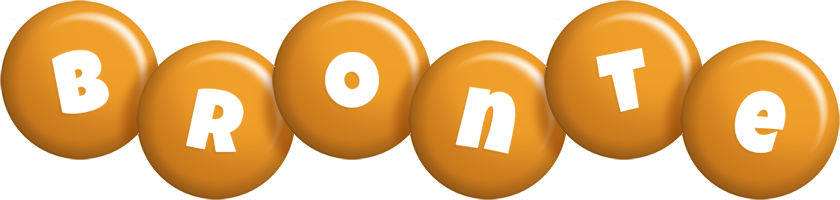 Bronte candy-orange logo