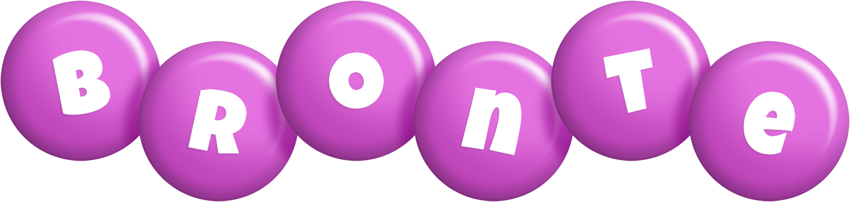 Bronte candy-purple logo