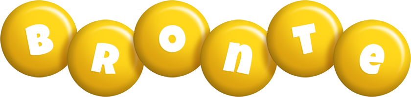 Bronte candy-yellow logo