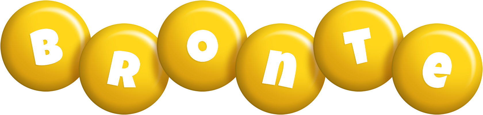 Bronte candy-yellow logo