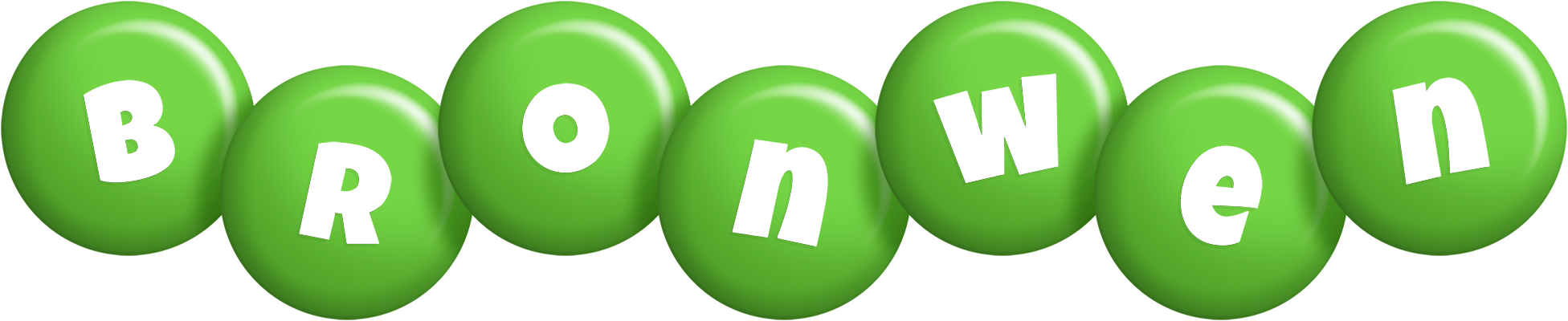 Bronwen candy-green logo