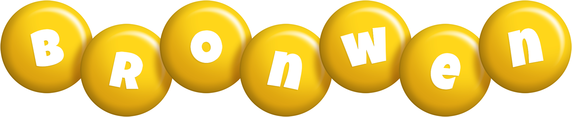 Bronwen candy-yellow logo