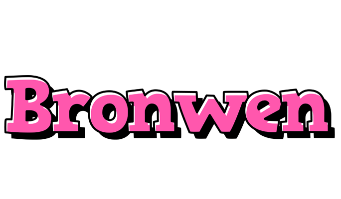 Bronwen girlish logo