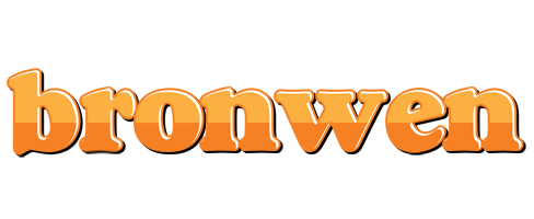 Bronwen orange logo