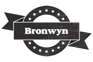 Bronwyn grunge logo