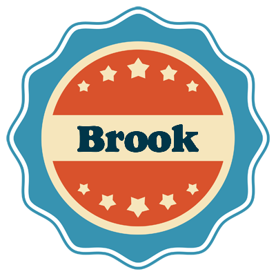 Brook labels logo