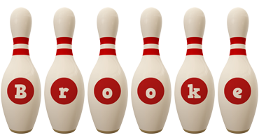 Brooke bowling-pin logo