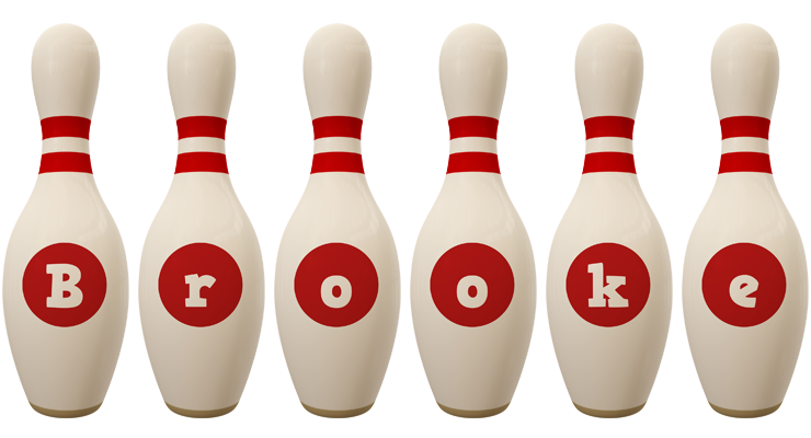 Brooke bowling-pin logo