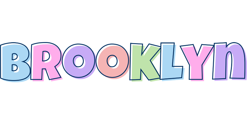 Brooklyn pastel logo