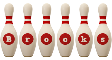 Brooks bowling-pin logo