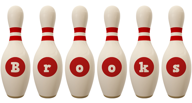 Brooks bowling-pin logo