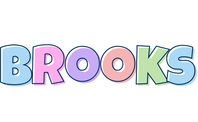 Brooks pastel logo