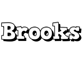 Brooks snowing logo