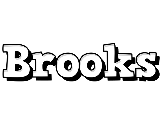 Brooks snowing logo