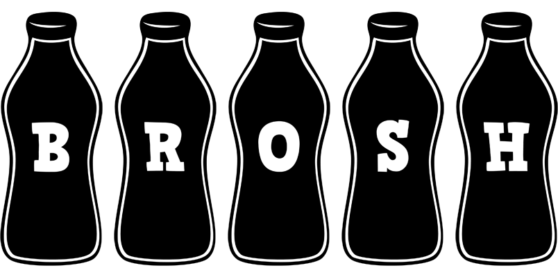Brosh bottle logo