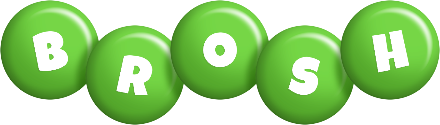 Brosh candy-green logo
