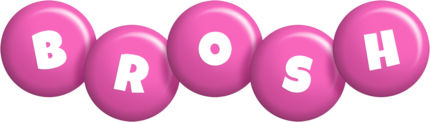 Brosh candy-pink logo