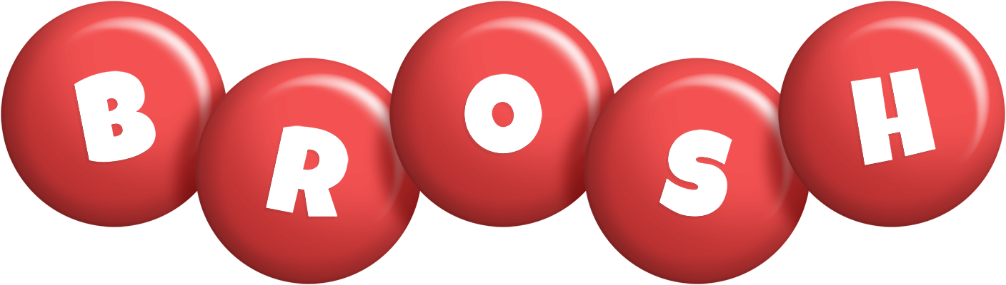 Brosh candy-red logo