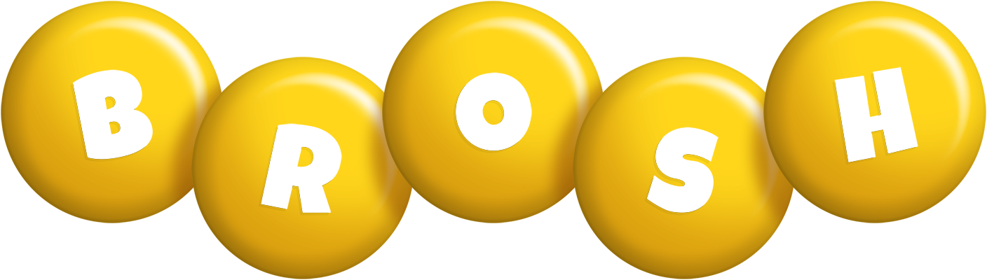 Brosh candy-yellow logo