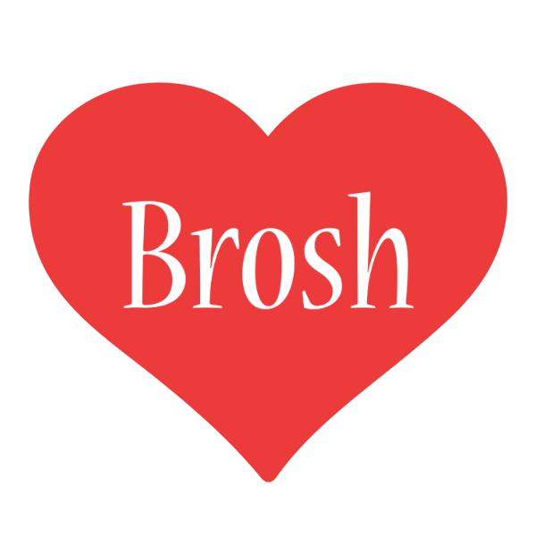 Brosh love logo