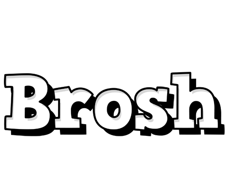 Brosh snowing logo